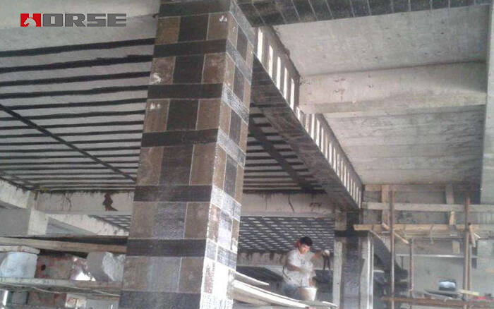 CFRP rehabilitasi kolom bingkai beton