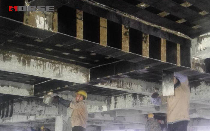 Serat karbon retrofitting balok beton dan lempeng Serat karbon retrofitting balok beton dan lempeng