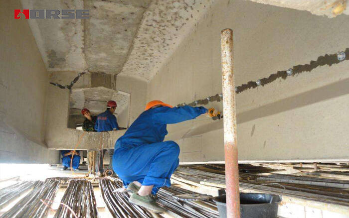 Bridge crack repair with HM-120L crack injection adhesive