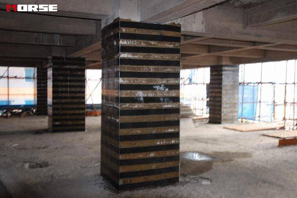 kolom beton bertulang serat karbon