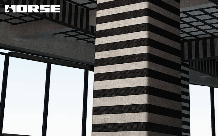 Strengthening Column with Carbon Fiber Reinforced Wrap Strengthening Column with Carbon Fiber Reinforced Wrap