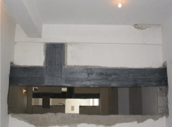 balok retrofit serat karbon