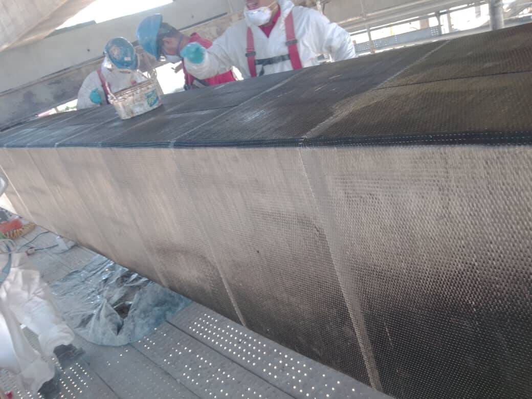 Rehabilitasi Balok Beton Bertulang yang Rusak dengan Kain Serat Karbon Unidirectional HM-30