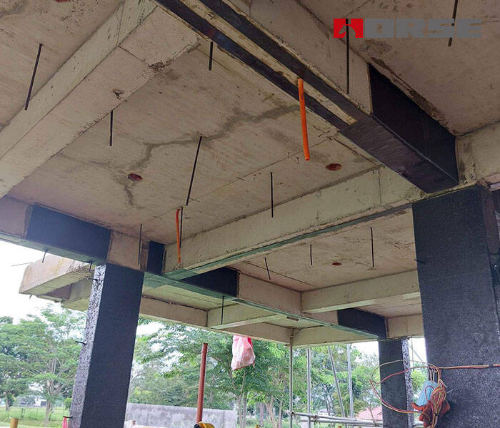 perbaikan kolom dengan serat karbon