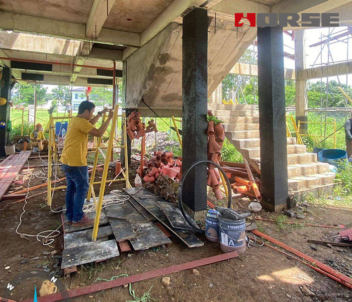 perbaikan kolom dengan serat karbon