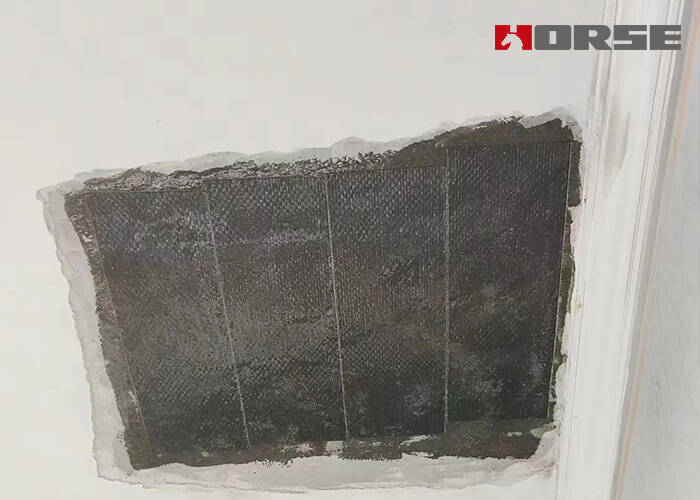 serat karbon untuk perbaikan atap yang retak