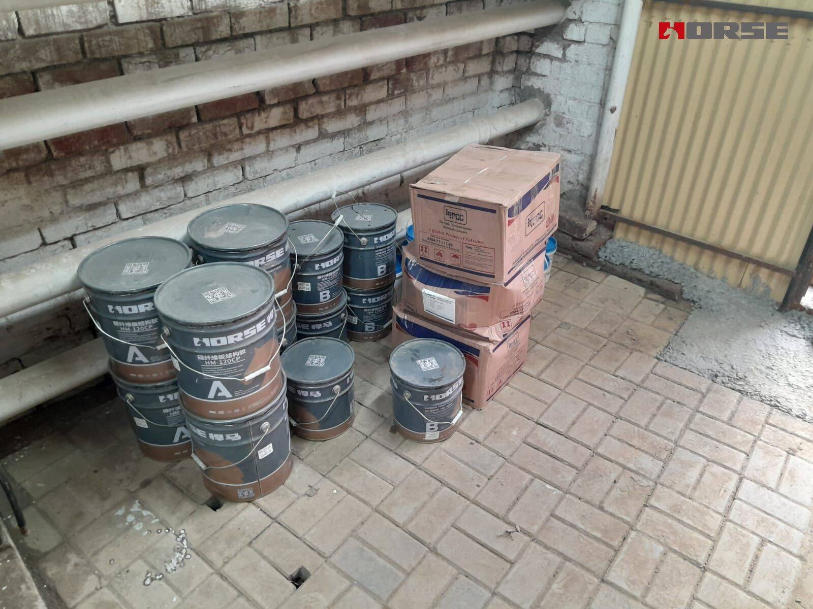 Laminasi Serat Karbon pada Balok