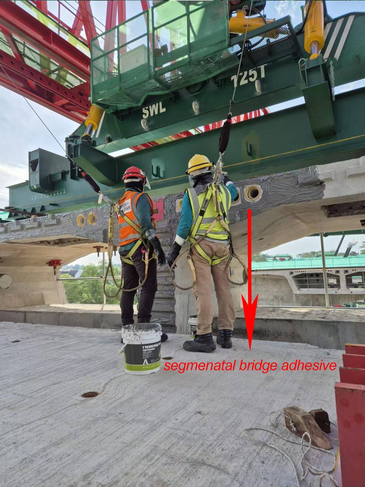  Perekat Segmental Jembatan untuk Girder Kotak yang Baru Dibangun