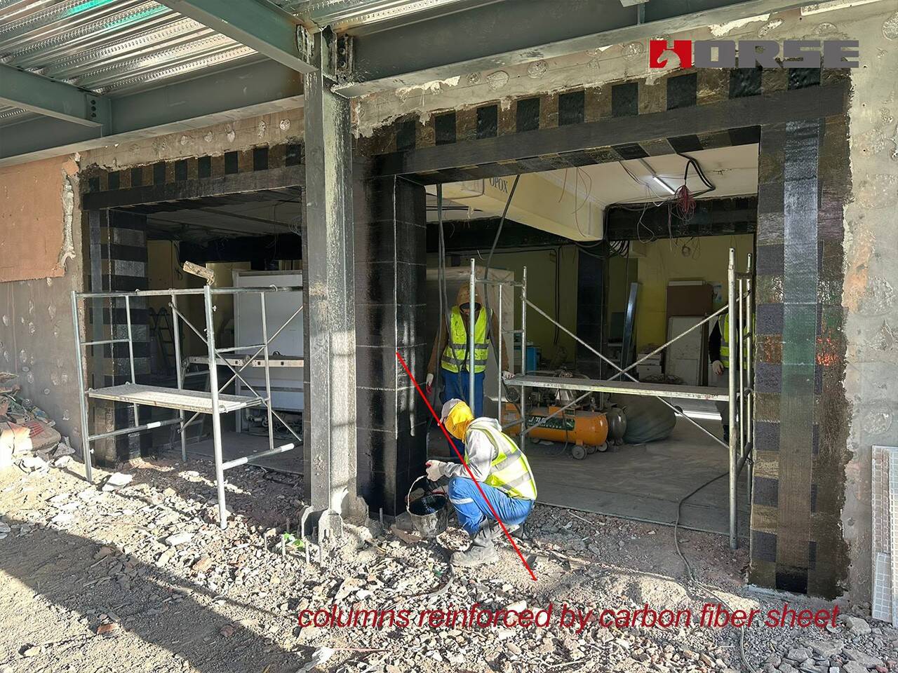 Kasus Renovasi Pabrik Lama Menjadi Gedung Perkantoran dengan Serat Karbon