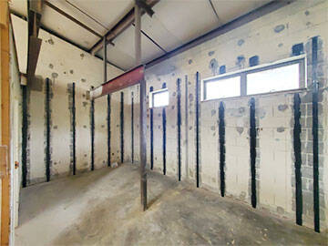 Penguatan Dinding Ruang Bawah Tanah dari Serat Karbon